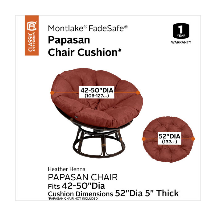 50" Papasan Cushion- Henna - Image 2